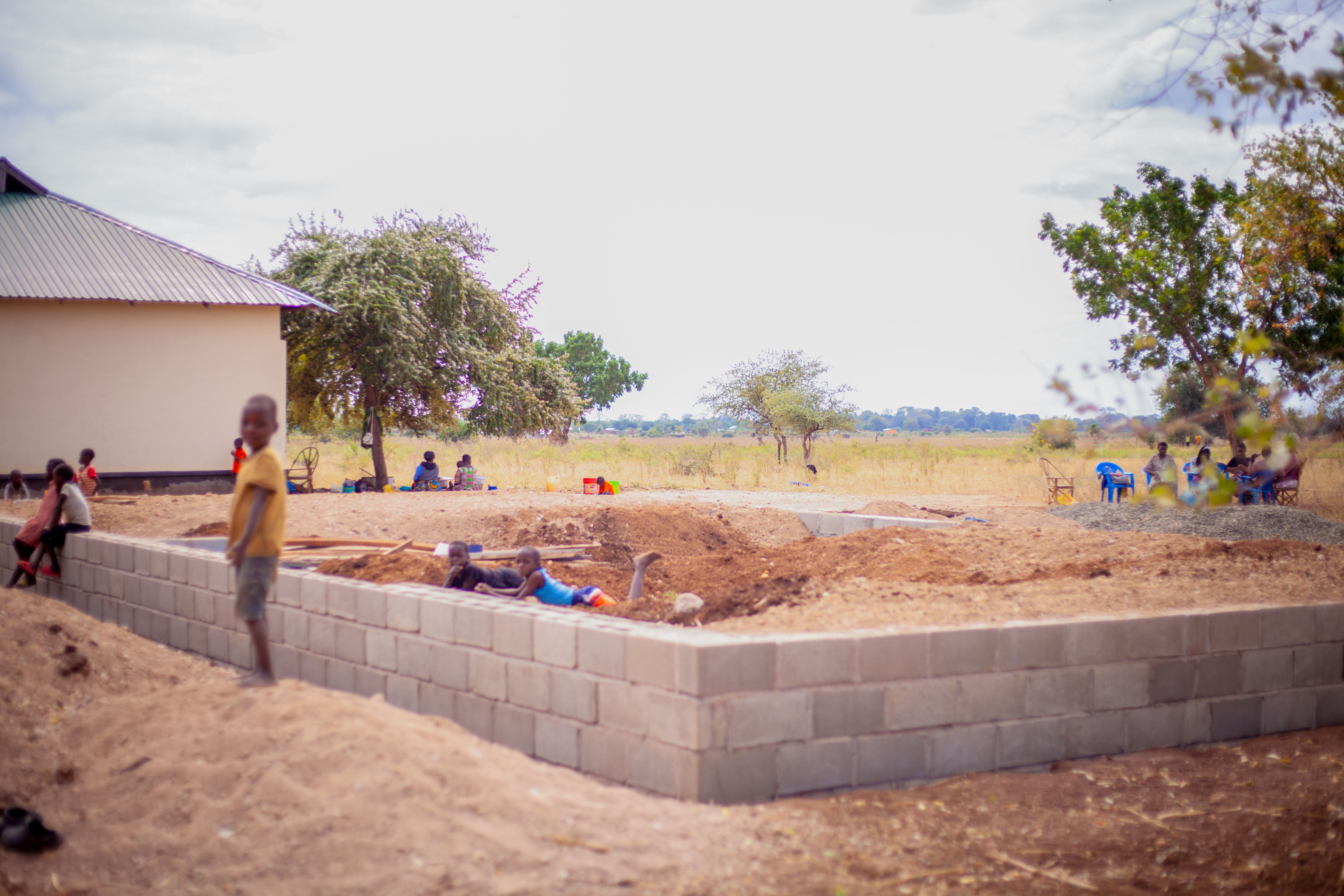 Community construction work at a Pashello site